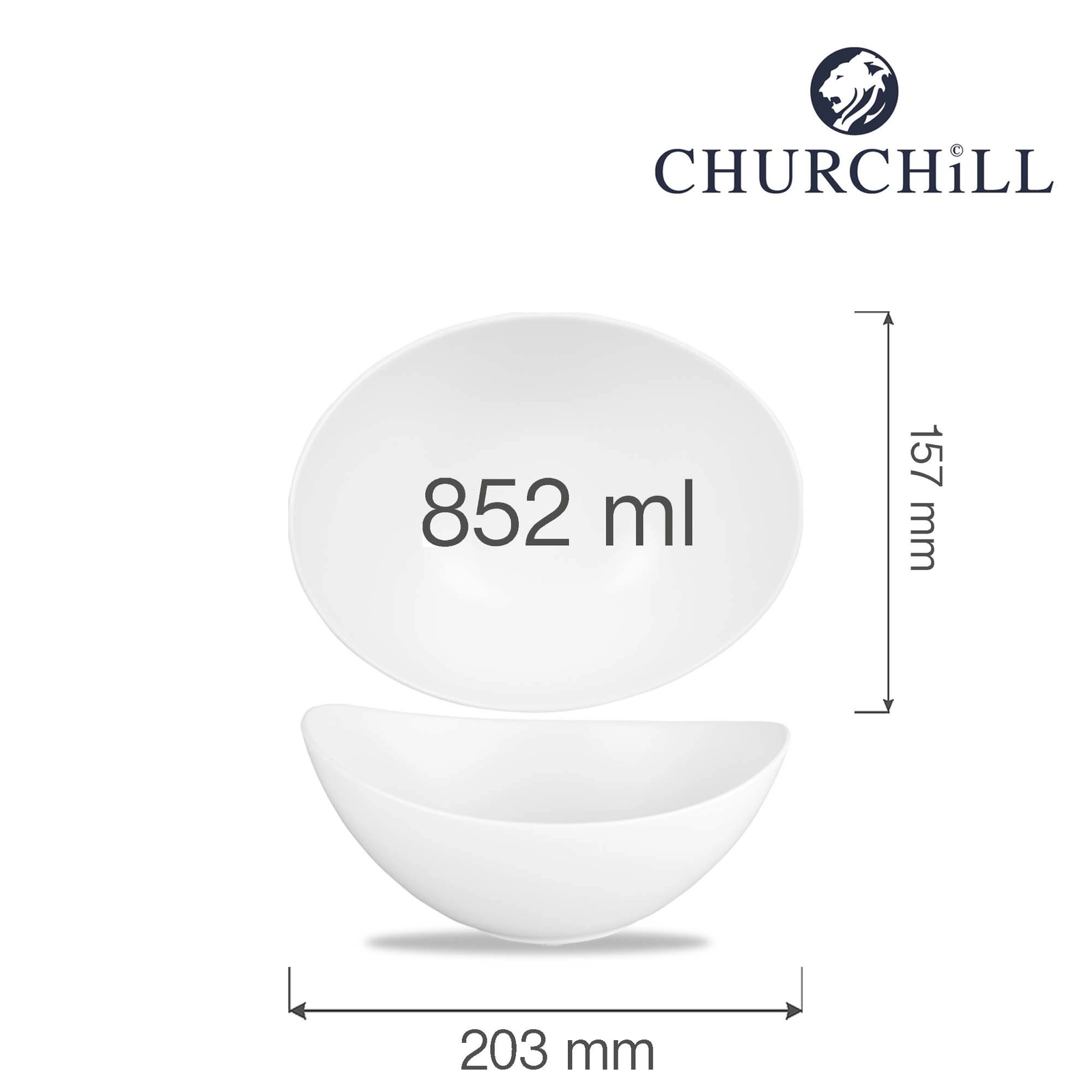 Misa bufetowa 203×157 mm, 852 ml | CHURCHILL, Alchemy Moonstone