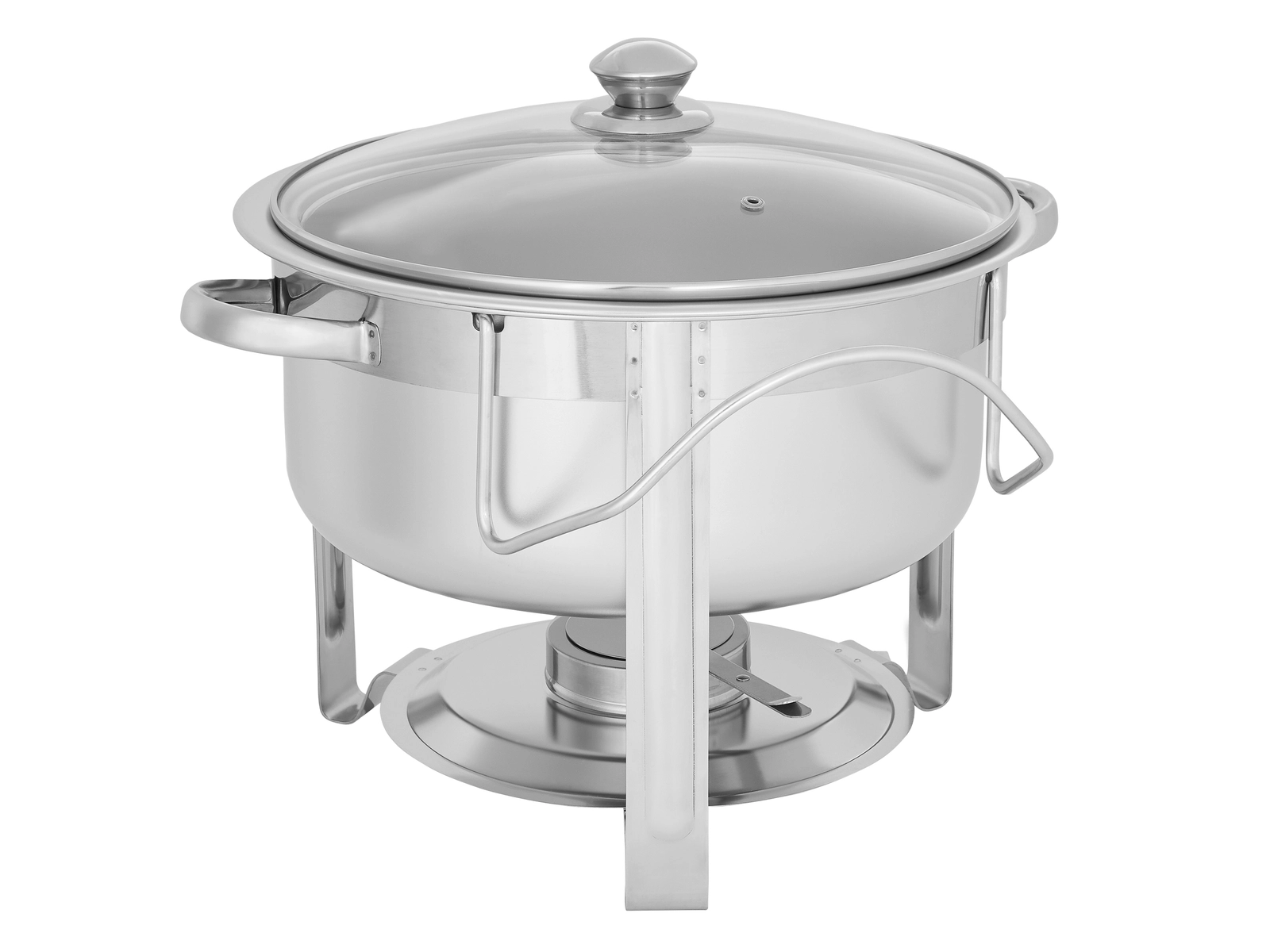Podgrzewacz okrągły ze szklaną pokrywą 7,5 l | TECHNICA, Silver Line