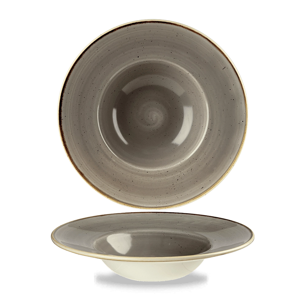 Talerz głęboki, Ø240 mm | CHURCHILL, Stonecast Peppercorn Grey