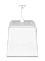 Pojemnik do sosów z pompką, 2,5 l, biały, 230x210x327 mm | HENDI, 203545