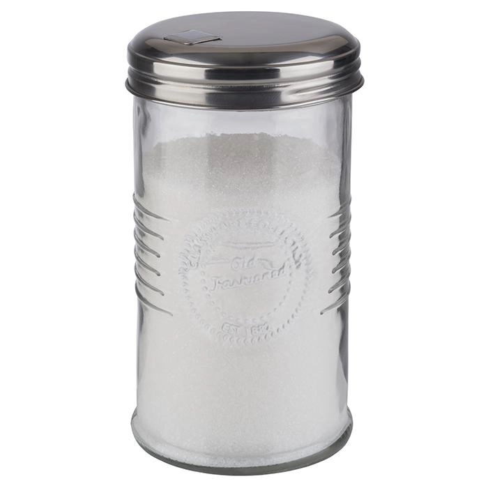 Dozownik do cukru 0,35 l, 75x140 mm, przezroczysty, inox | APS, 40510