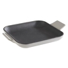 Patelnia żeliwna emaliowana 130x130x20 mm, czarno-szara | APS, 88222