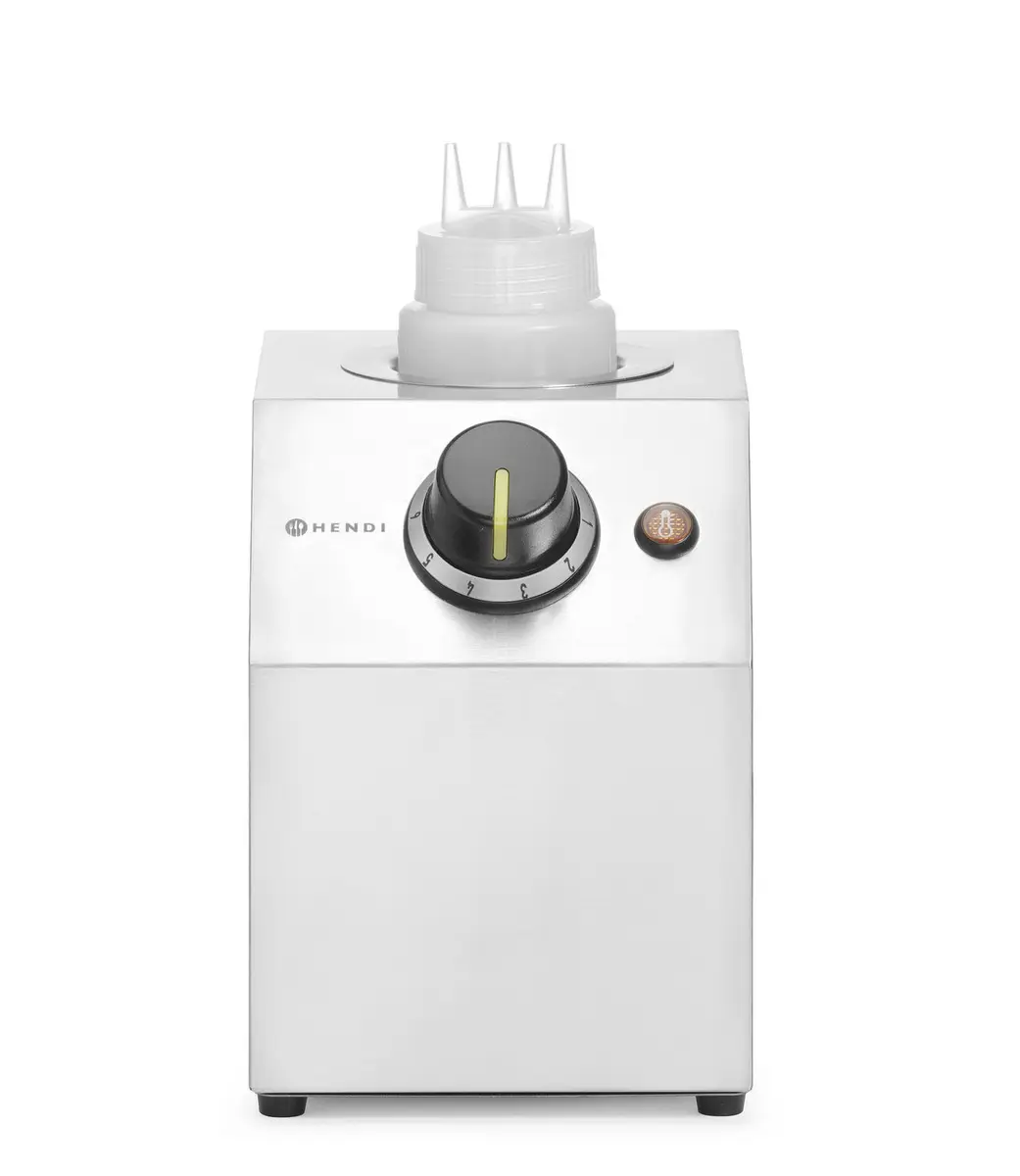 Podgrzewacz do sosów pojedynczy, 0,65 l, 220-240 V, 0,2 kW, 150x223x282 mm | HENDI, 201718