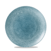 Talerz płytki, Ø217 mm | CHURCHILL, Raku Topaz Blue