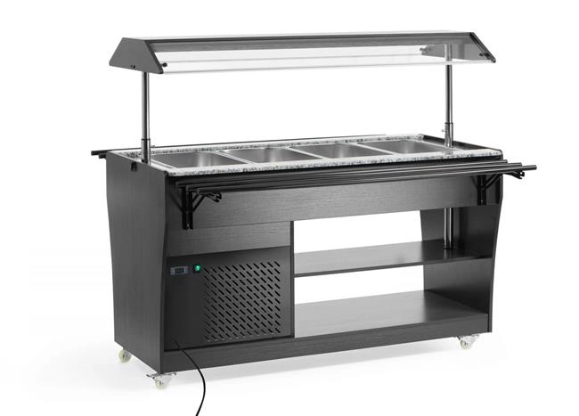 Bufet sałatkowy, GN 1/1, 220-240 V, 0,17 kW, 1490x765x1370 mm | ARKTIC, 274057