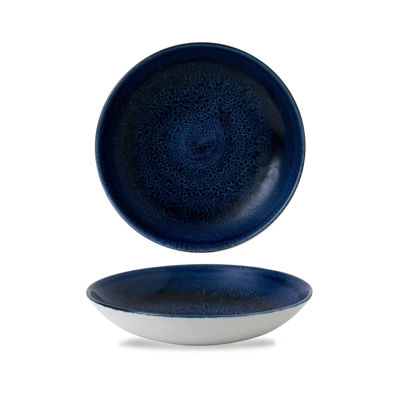 Miska coupe, Ø248 mm | CHURCHILL, Stonecast Plume Ultramarine