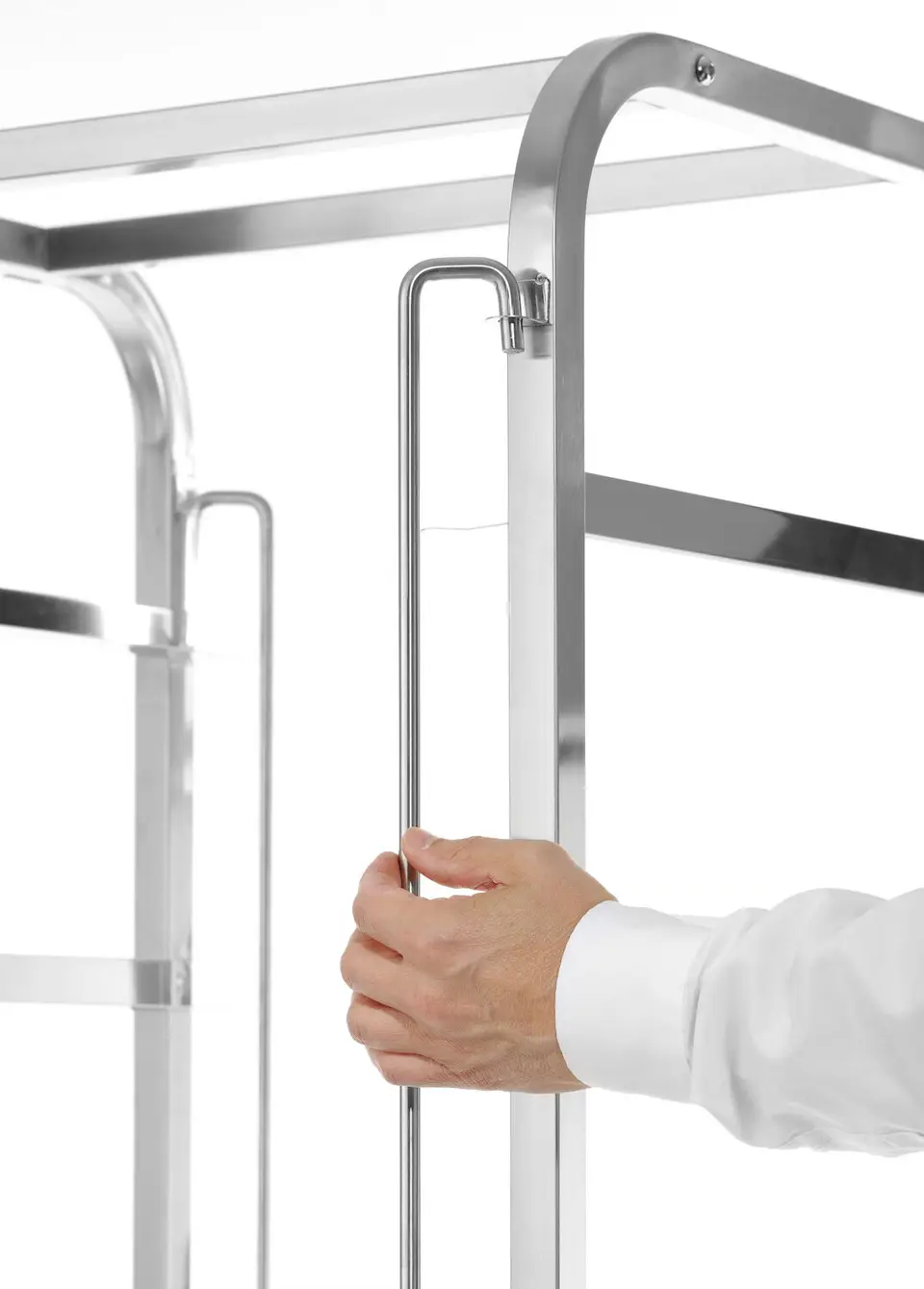 Wózek transportowy na kosze do zmywarek, 7×500×500 mm, 615x560x1710 mm | HENDI, 810583