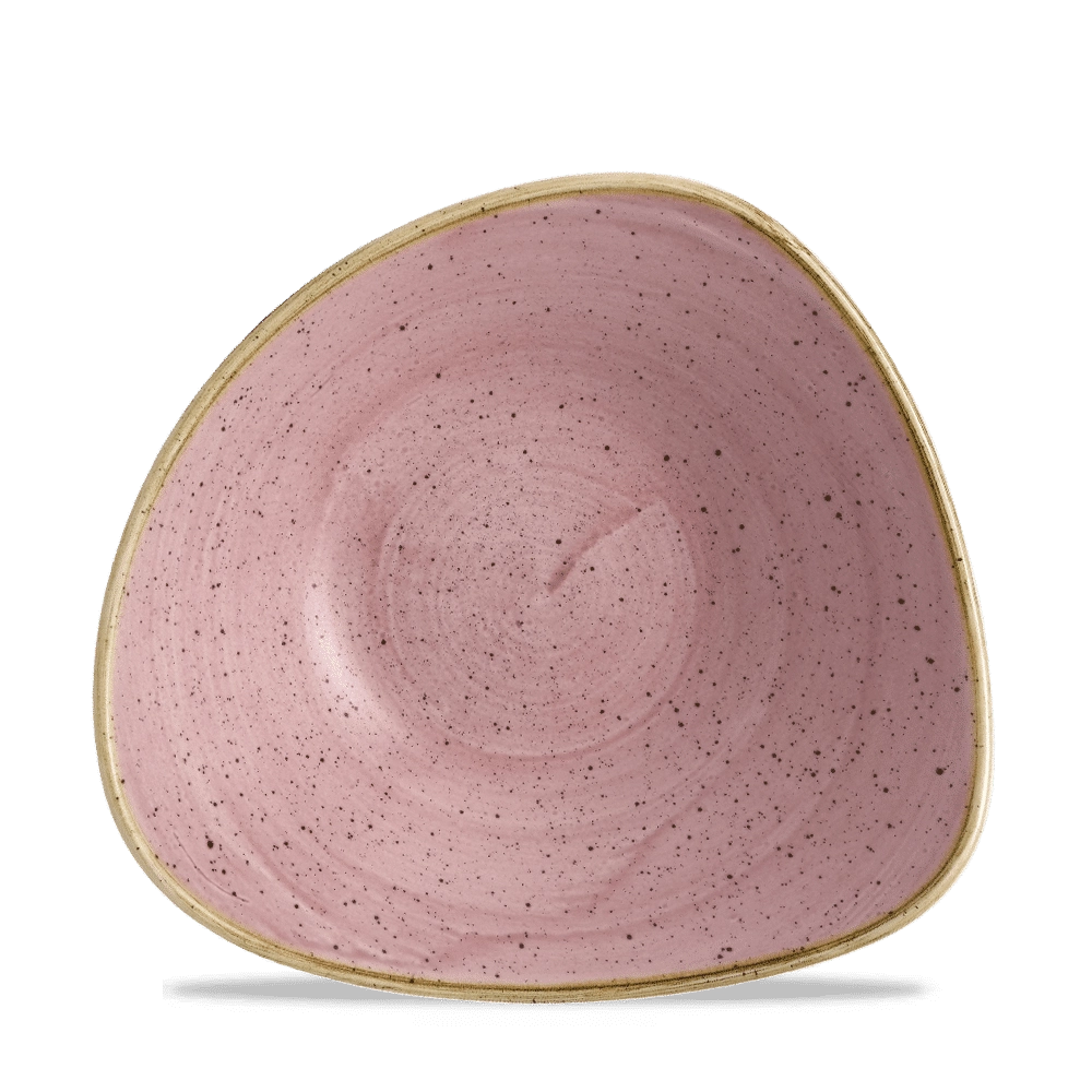 Miska trójkątna, Ø235 mm, 600 ml | CHURCHILL, Stonecast Petal Pink