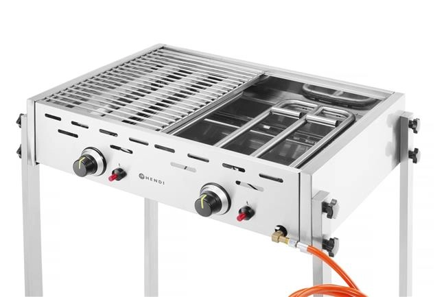 Grill gazowy Roast-Master Pro, 11,6 kW, 790x560x900 mm | HENDI, 148808