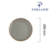 Talerz płytki, Ø200 mm, ciemnoszary | PORLAND, Seasons Stone
