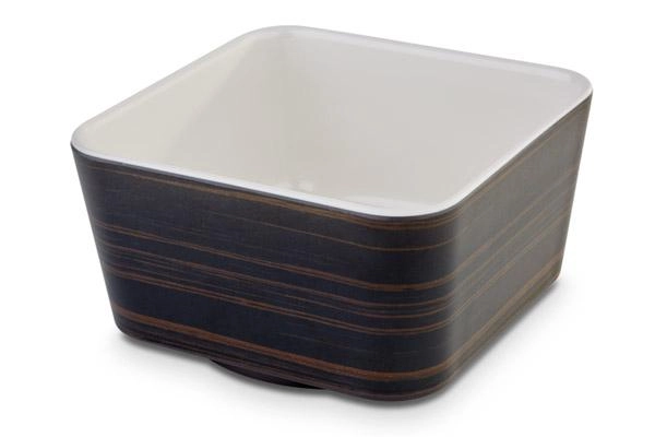 Miska kwadratowa z melaminy 200x200 mm 1,5 l, dąb/kremowa | APS, Universal