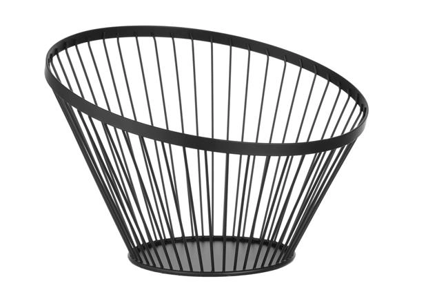 Koszyk na owoce, ⌀300x205 mm, czarny | HENDI, 427071