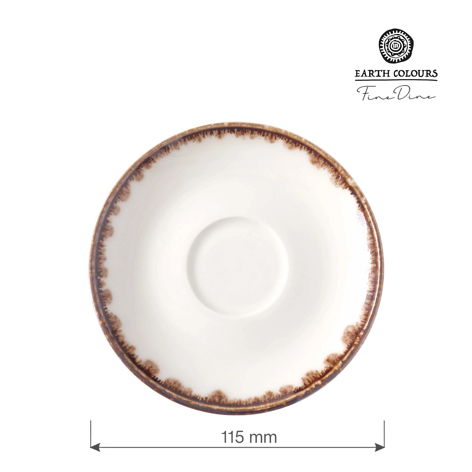 Spodek do espresso, Ø115 mm, pomarańczowy | FINE DINE, Vanilla