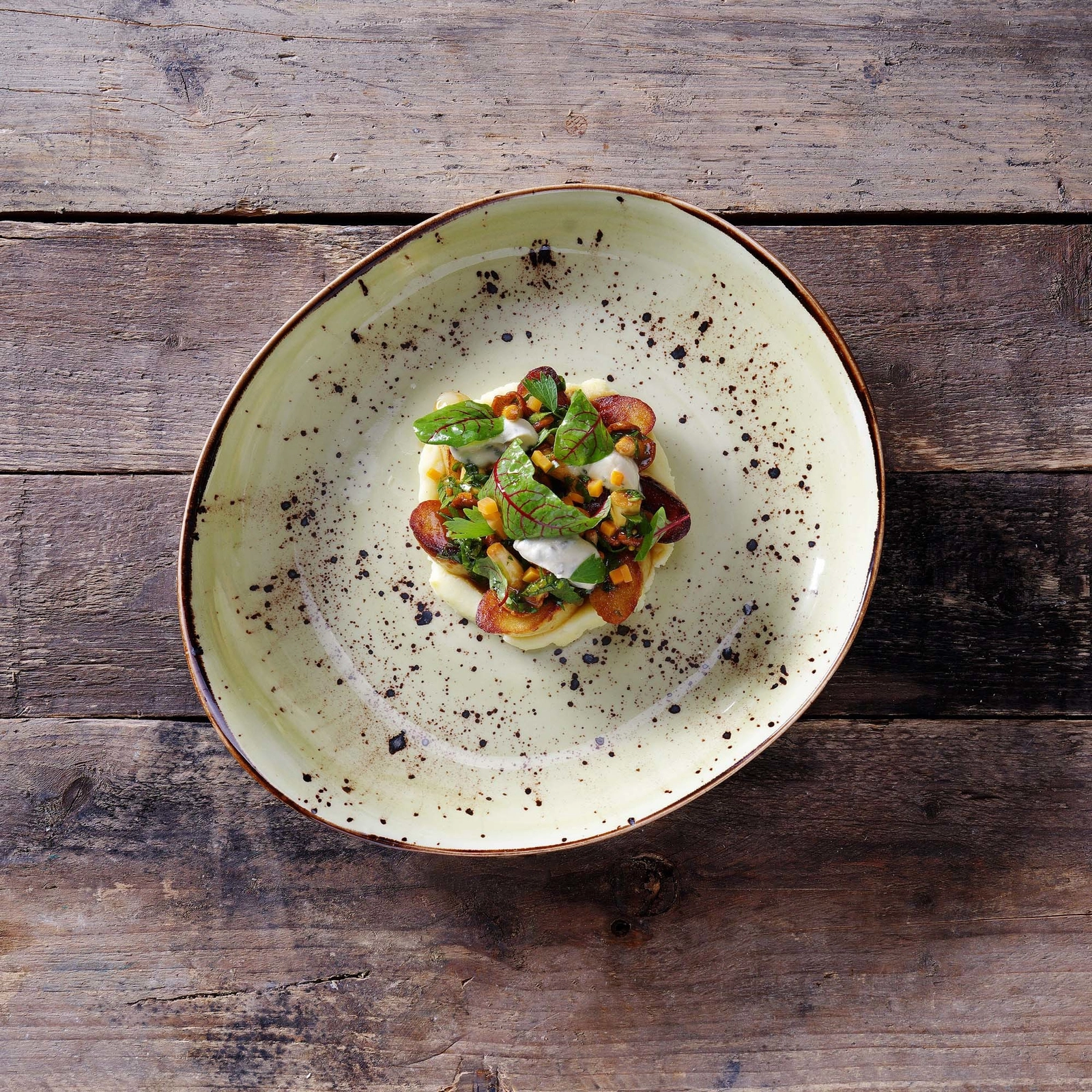 Talerz serwingowy, 215x120 mm, zielony | FINE DINE, Olive