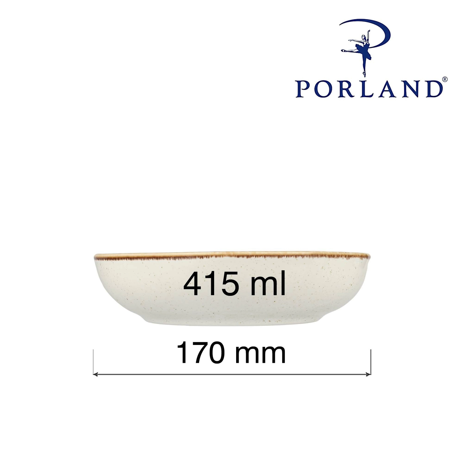 Miska płytka, Ø170 mm, beżowa | PORLAND, Seasons Sand