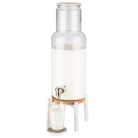 Szklany pojemnik do dyspensera 7,5 l, 170x460 mm | APS, Nordic White