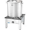 Garnek wysoki ze stali nierdzewnej z pokrywką, o średnicy 450 mm, 71.6 l | GREDIL, 011455