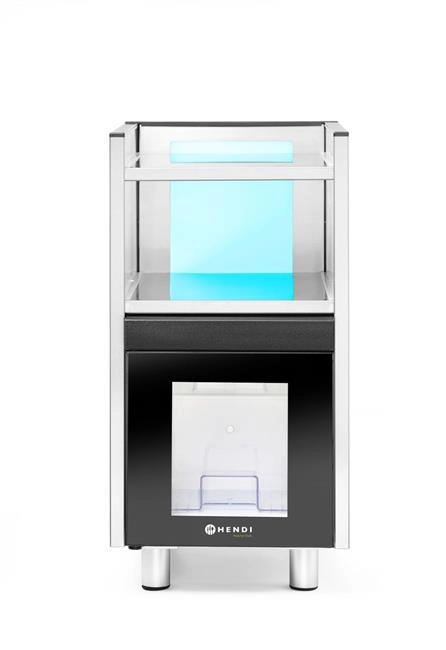 Lodówka na mleko z podgrzewaczem do filiżanek, 3,5 l, 230 V, 0,168 kW, 313x442x613 mm | HENDI, 209080