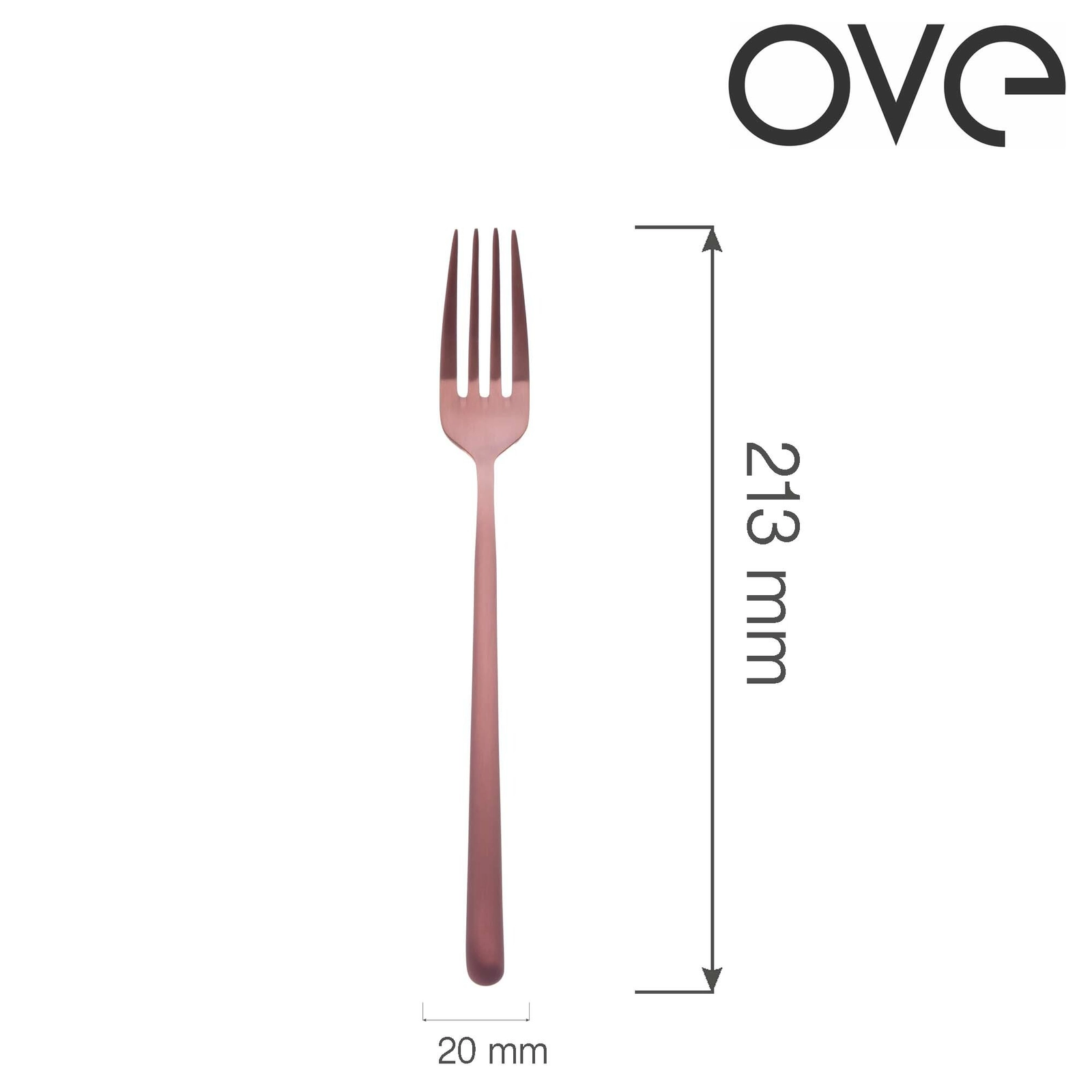 Widelec stołowy, 213 mm | OVE, Amarone Bronze