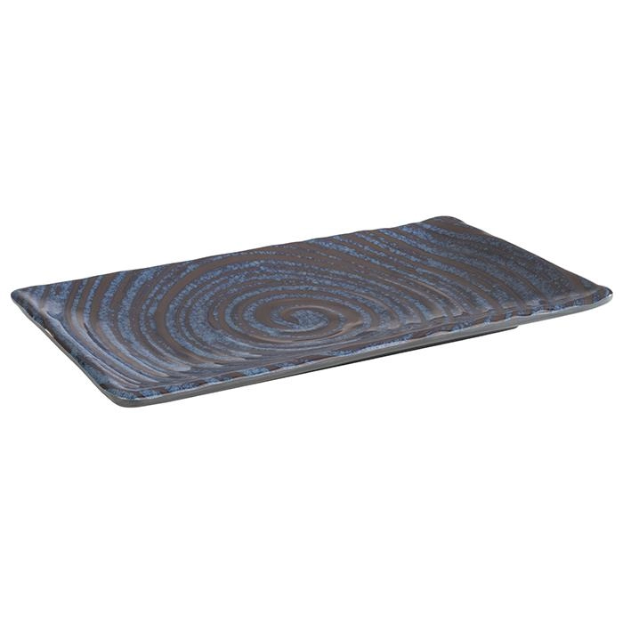 Talerz z melaminy, 220x20 mm, szaro-niebieski | APS, 85027