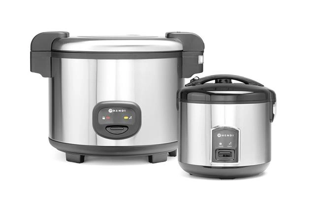 Urządzenie do gotowania ryżu i kaszy z funkcją gotowania na parze, 1,8 l, 230 V, 0,7 kW, ⌀280x285 mm | HENDI, Profi Line