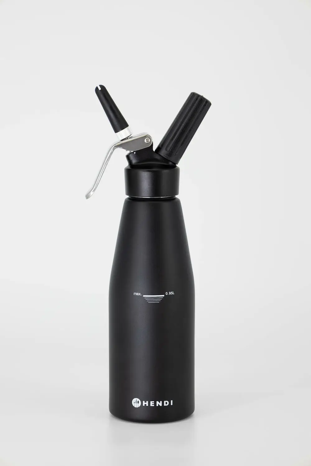 Syfon do bitej śmietany, 0,95 l, czarny | HENDI, Kitchen Line
