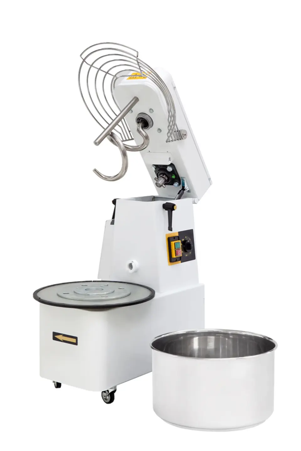 Mikser spiralny z wyjmowaną dzieżą, 22 l, 390x670x735 mm, 400V/1,1 kW, 2 biegi | PRISMAFOOD, 222911