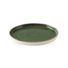 Talerz płytki z rantem Ø210 mm, zielony | CHURCHILL, Stonecast Sorrel Green