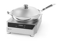 Wok indukcyjny, kuchenka + wok, 3,5 kW, 230 V, 340×450×295 mm | HENDI, Profi Line