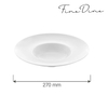 Talerz głęboki z szerokim rantem, Ø270 mm | FINE DINE, Bianco