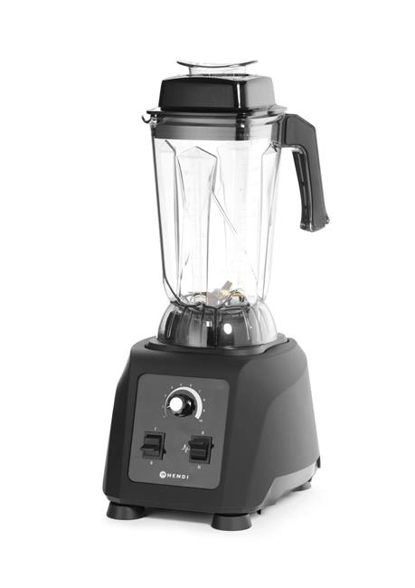 Blender barmański, czarny, 2,5 l, 220-240V, 1,68 kW, 320x250x532 mm | HENDI, 230718
