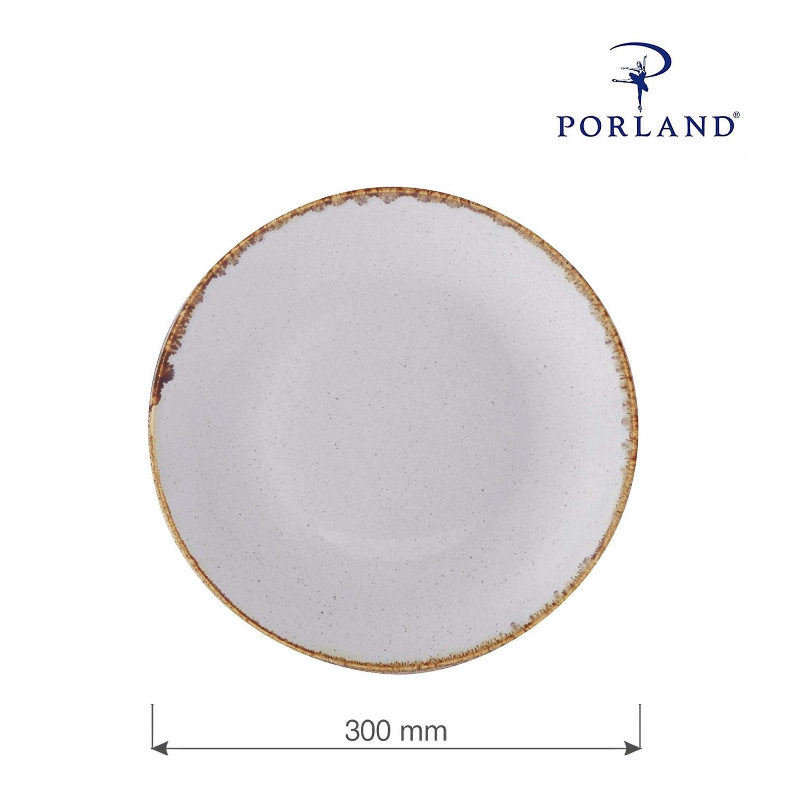 Talerz płytki, Ø300 mm | PORLAND, Seasons Ashen