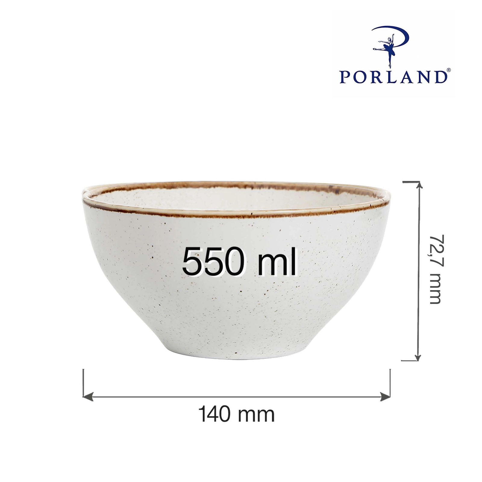 Miska, 550 ml | PORLAND, Seasons Sand