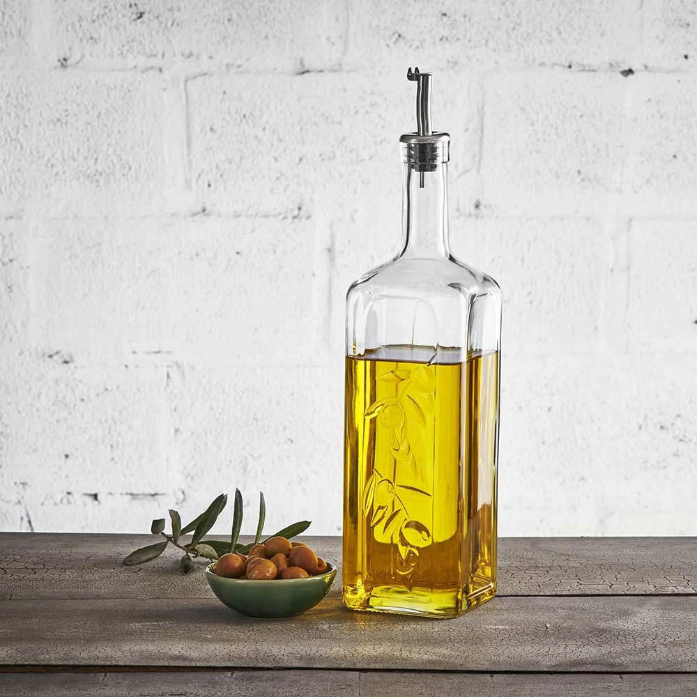 Butelka do oliwy i octu z metalowym korkiem 500 ml | PASABAHCE, 400291