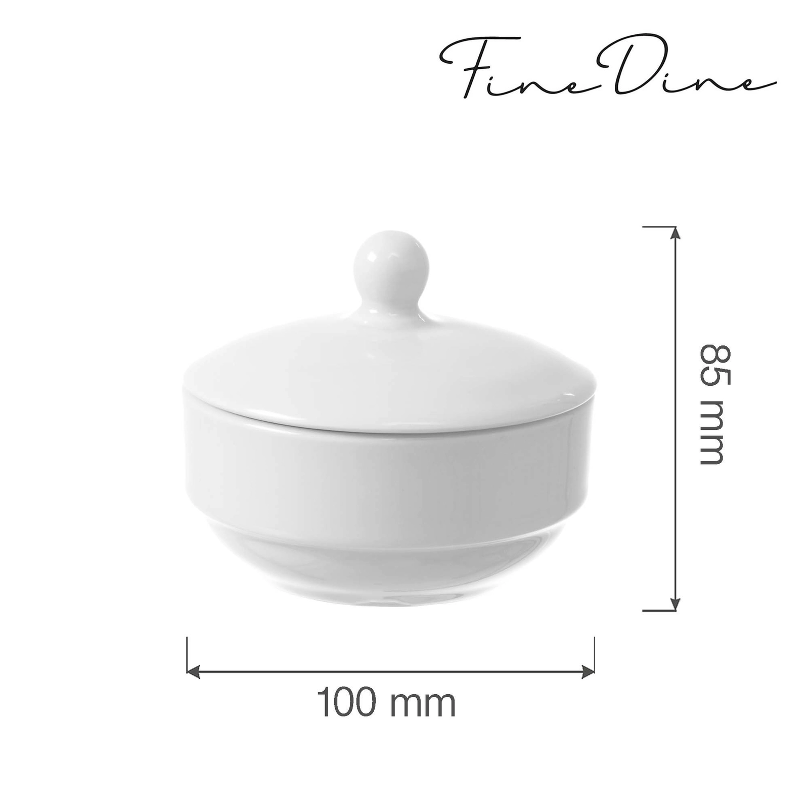 Cukiernica z pokrywką | FINE DINE, Bianco