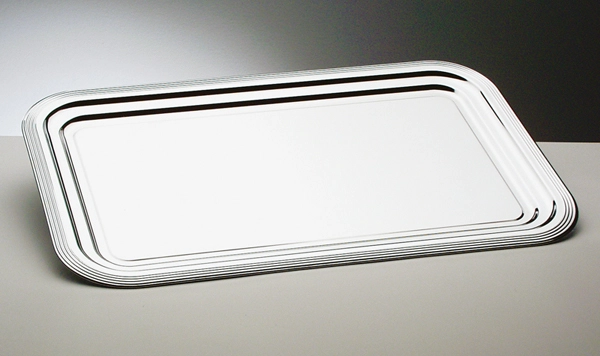 Prostokątna taca do serwowania GN 1/1, 530×325 mm, chromowana | APS, Classic