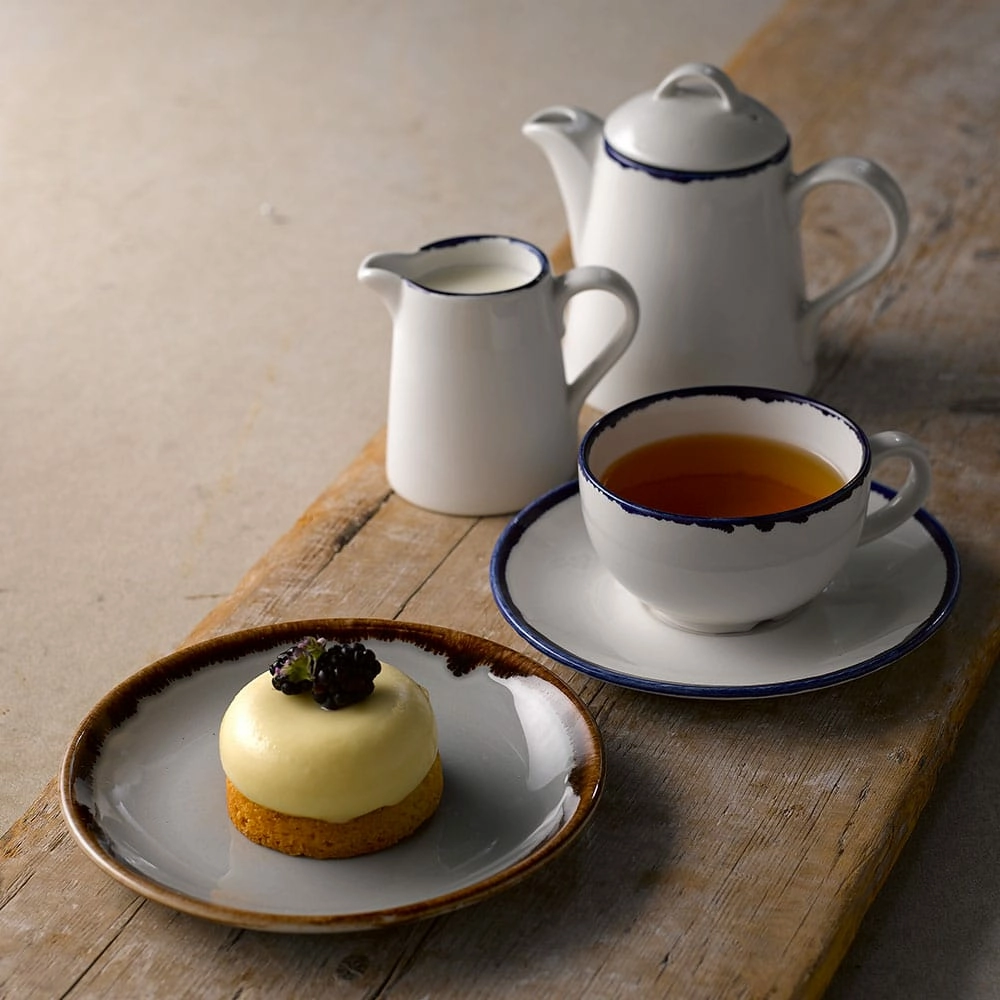 Filiżanka do cappuccino, 340 ml, granatowa | CHURCHILL, Harvest Ink