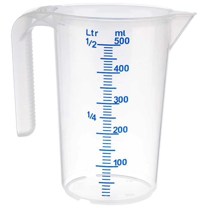 Miarka z polipropylenu z podziałką 0,5 l | APS, 30061
