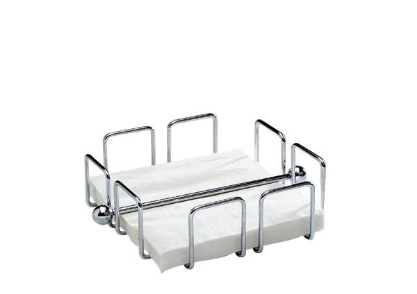 Serwetnik chromowany na 50 serwetek, 190×190×65 mm | APS, Wire