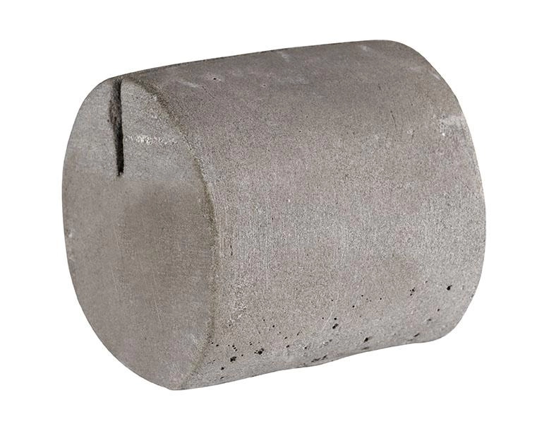 Zestaw 4 szt. stojaków na karty z betonu 30x30x30 mm, szary | APS, 71492