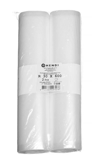 Worki moletowane w rolce do pakowarek, 6000x300 mm, zestaw 2 szt. | HENDI, 297476