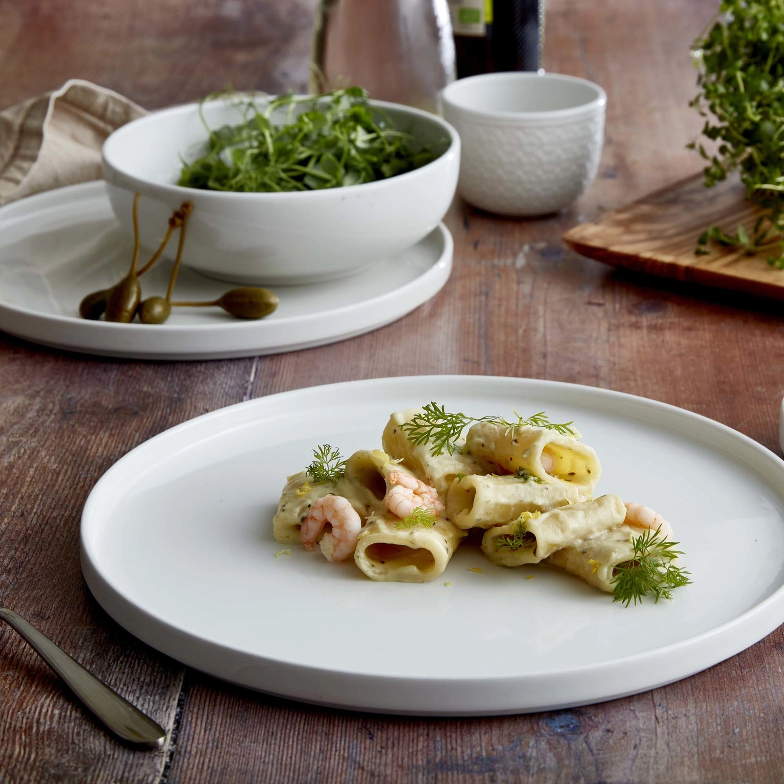 Naczynie sztaplowane, ⌀202 mm, kremowe | STEELITE, Taste