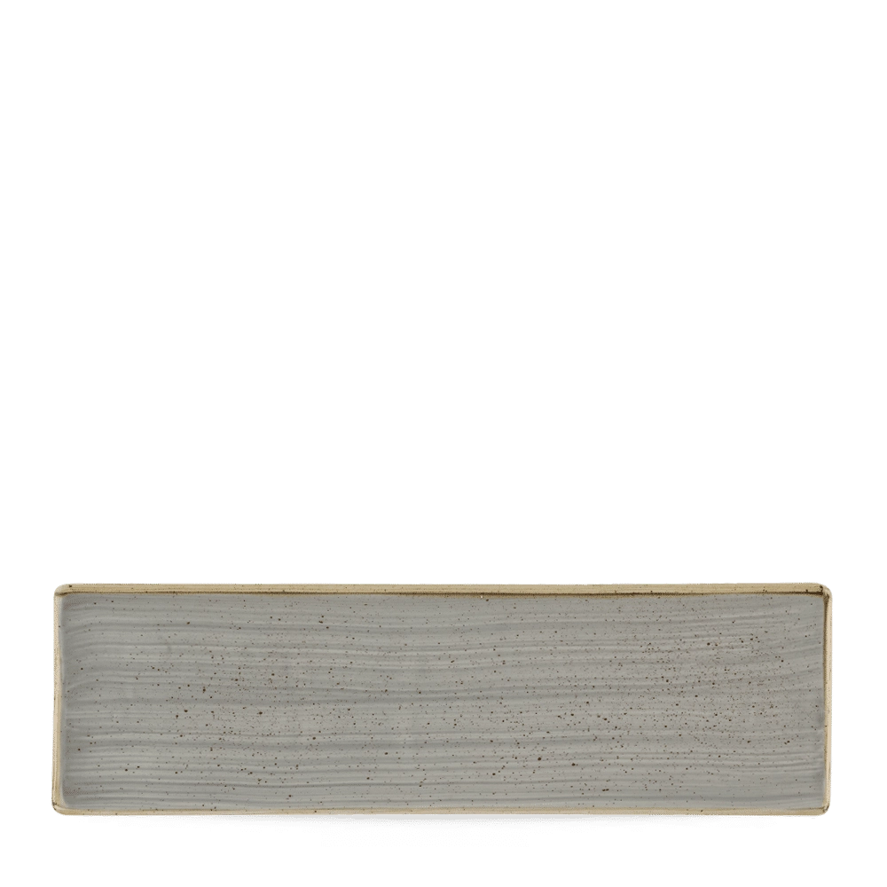 Taca porcelanowa, 300×90 mm, szara | CHURCHILL, Stonecast Peppercorn Grey