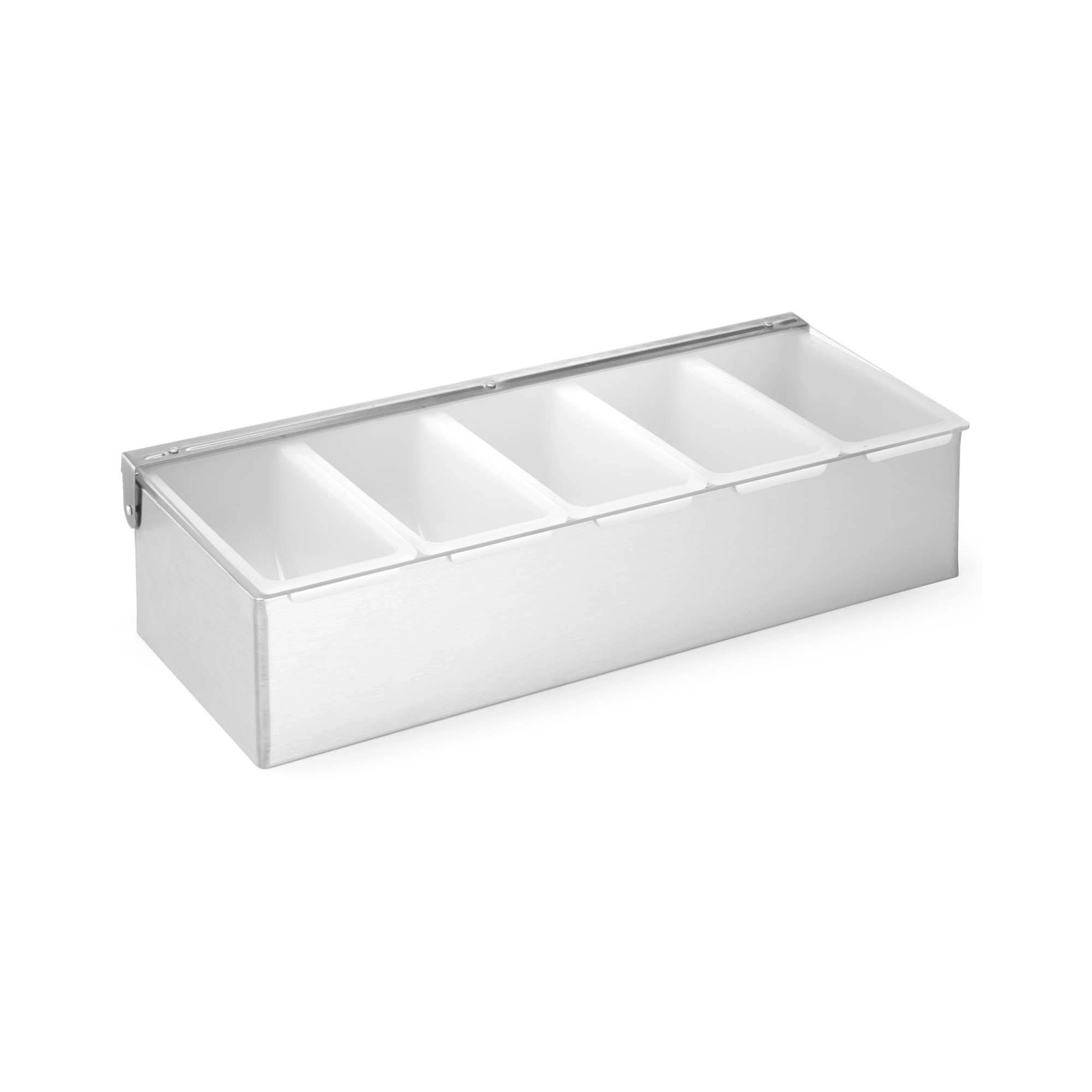 Pojemnik barmański na dodatki do drinków, 5 kontenerów, 375×140×90 mm | BAR UP, 552100