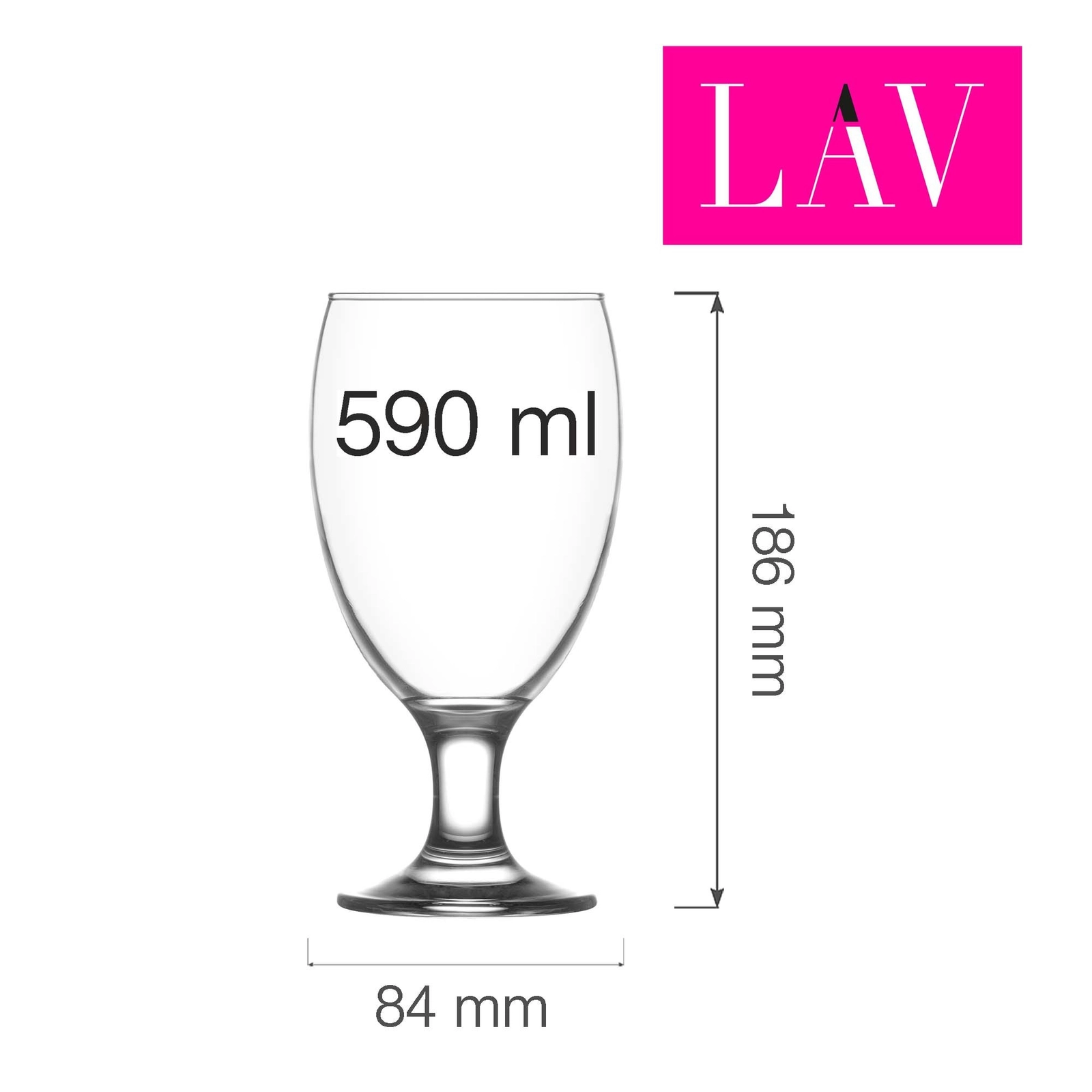 Pokal do mrożonej herbaty, 590 ml | LAV, Empire