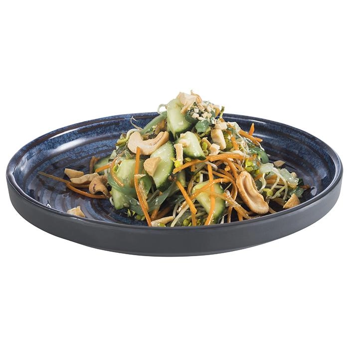 Miska z melaminy 0,8 l, 205x65 mm, szaro-niebieska | APS, 85029