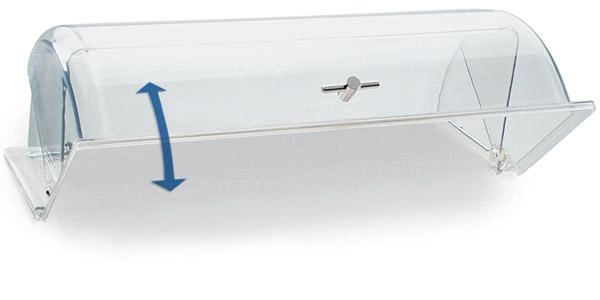 Pokrywa uniwersalna roll-top GN 1/1, uchwyt w kolorze złota, 530×325×190 mm | APS, 11008