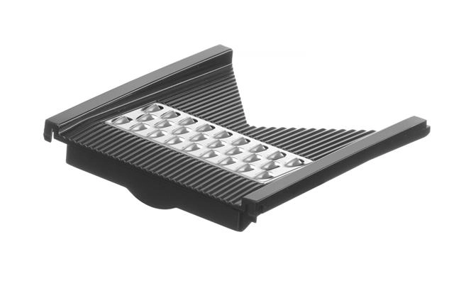 Mandolina typ V z zestawem tarcz, 130x335x75mm, czarna | HENDI, 222614