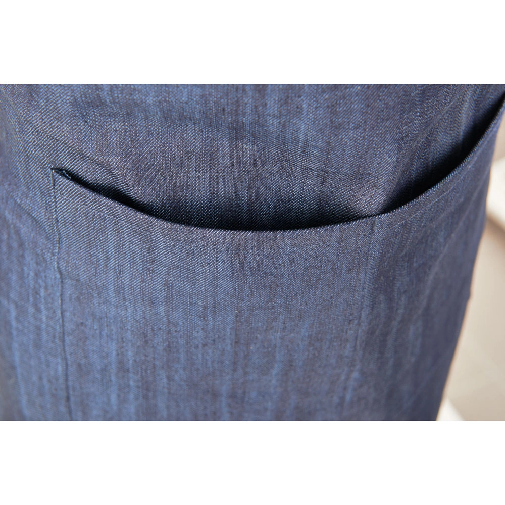 Fartuch kucharski, granatowy melanż, 920 mm | STALGAST, 634042