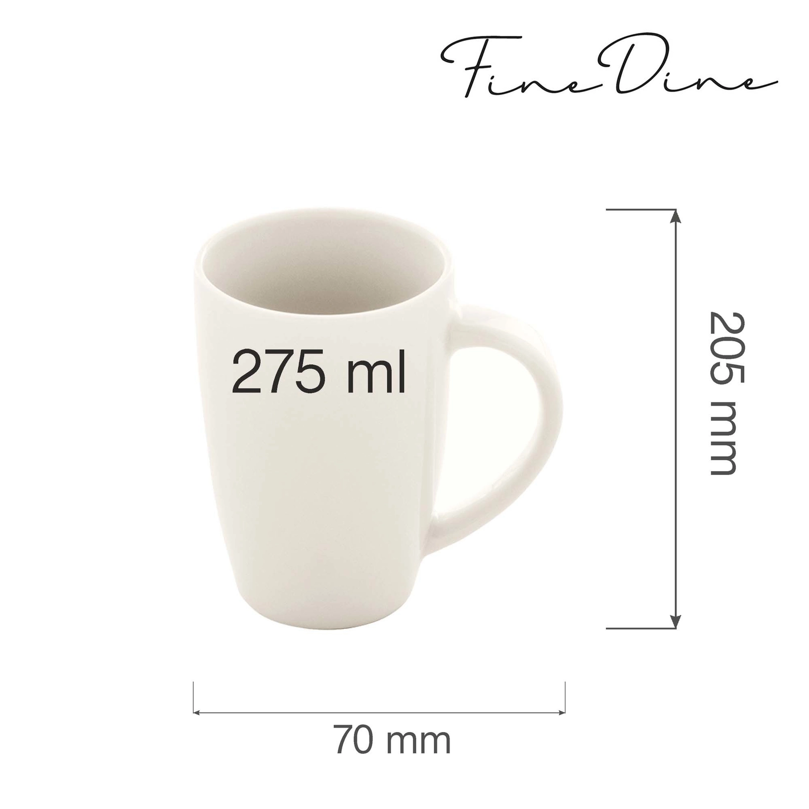 Kubek Paris, 275 ml | FINE DINE, Crema